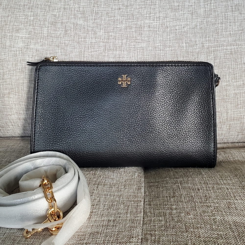 *NWOT* Tory Burch Pebbled Top Zip Crossbody Bag